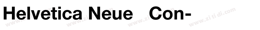Helvetica Neue   Con字体转换